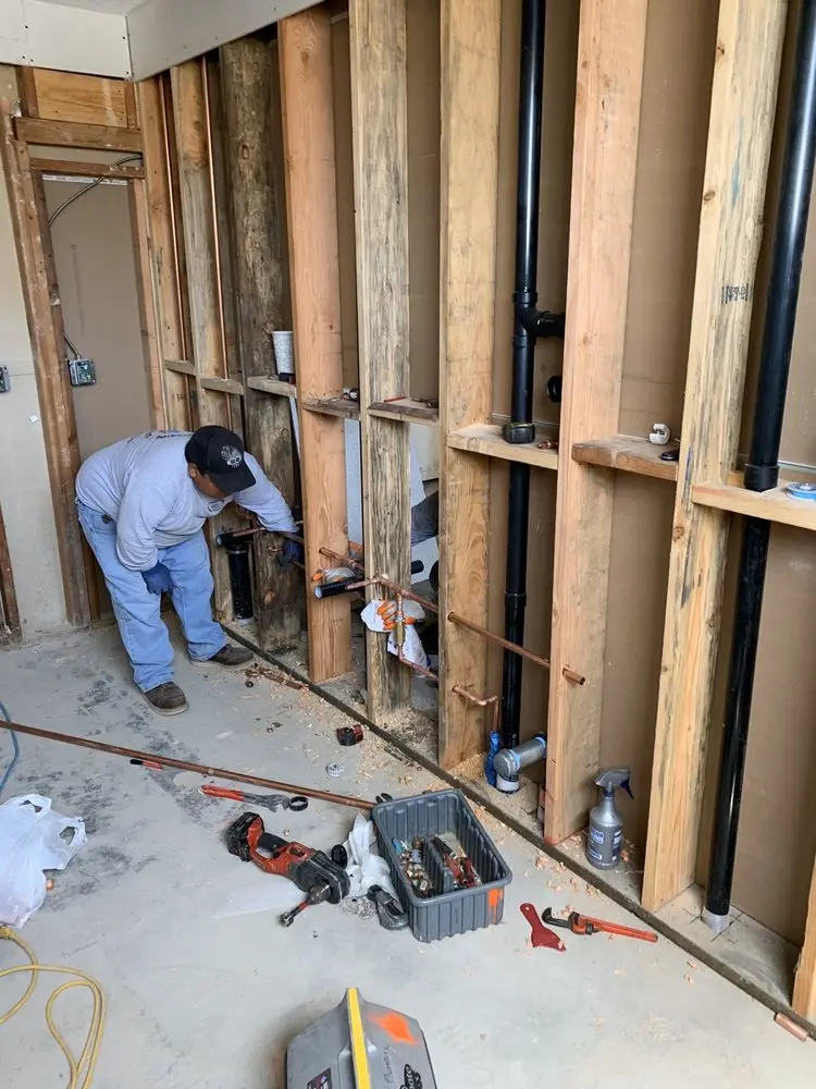 Commercial rough-in plumbing for Gas Line Repair in Schertz
